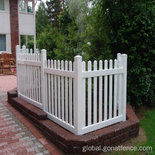 White Vinyl picket fence